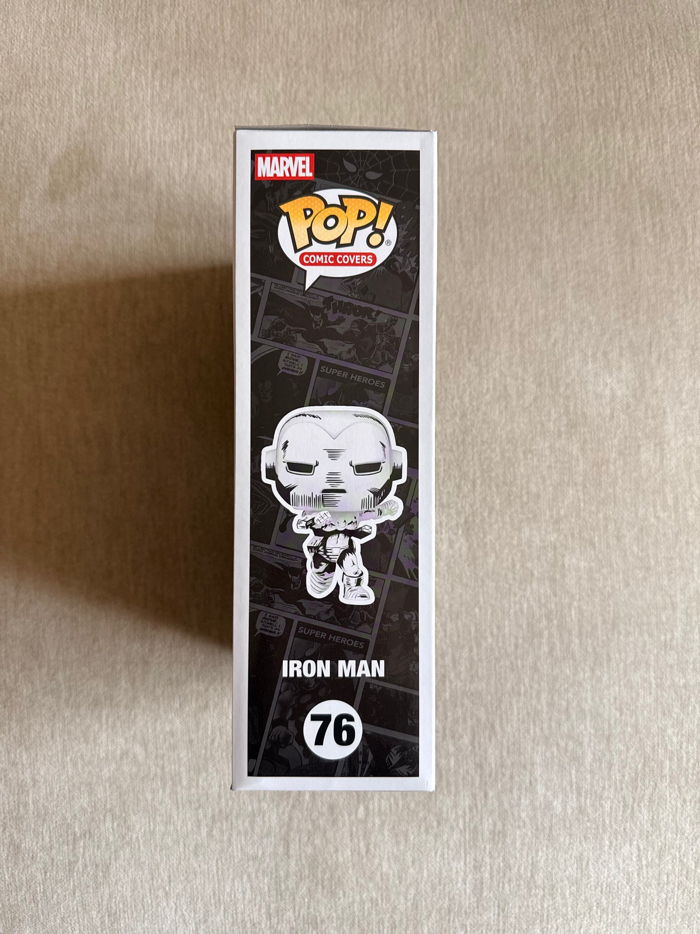 MARVEL: IRON MAN #1 BLACK AND WHITE (750 PCS LIMITED) VINYL COMIC COVERS #76