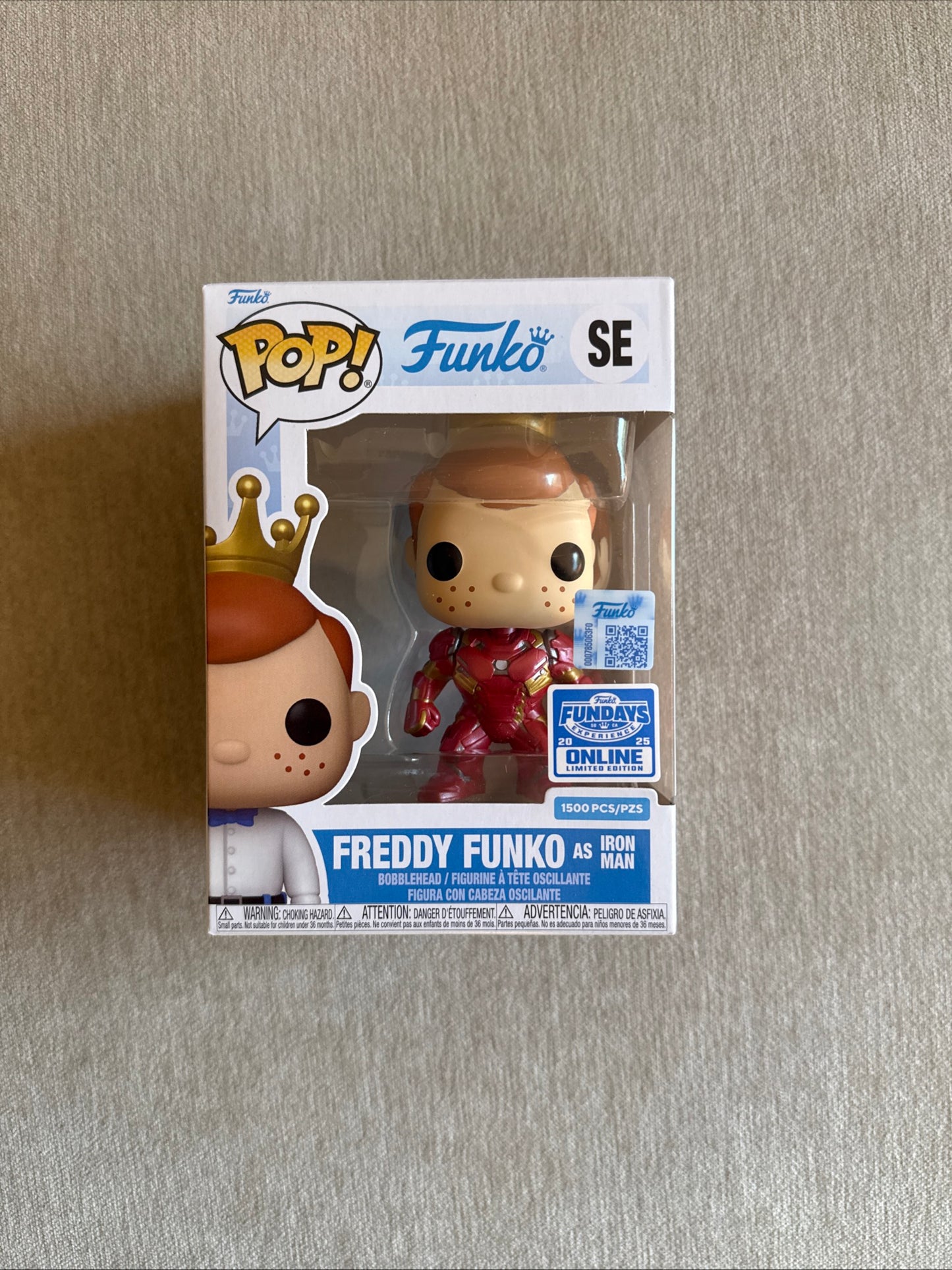 FREDDY AS IRON MAN (1,500 PCS LIMITED) VINYL FIGURE 2025 FUNDAY SE