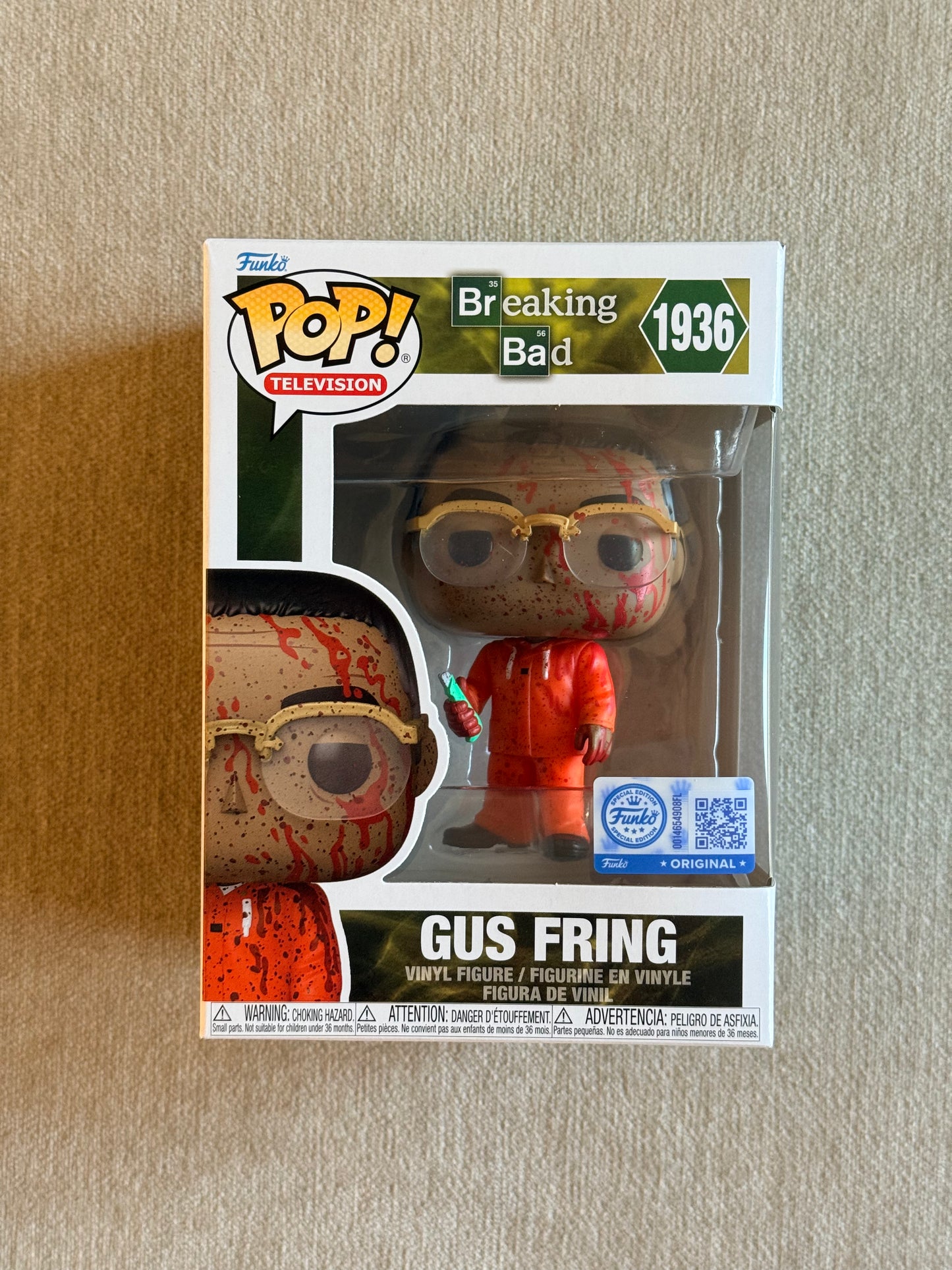 BREAKING BAD: GUS FRING (BLOODY) (EXCLUSIVE) VINYL FIGURE #1936