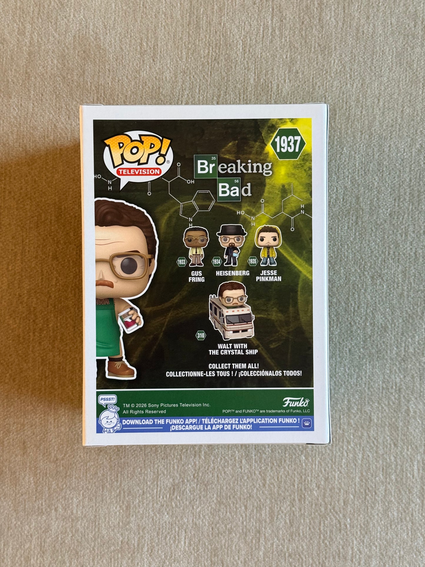BREAKING BAD: WALTER WHITE IN GREEN APRON (EXCLUSIVE) VINYL FIGURE #1937