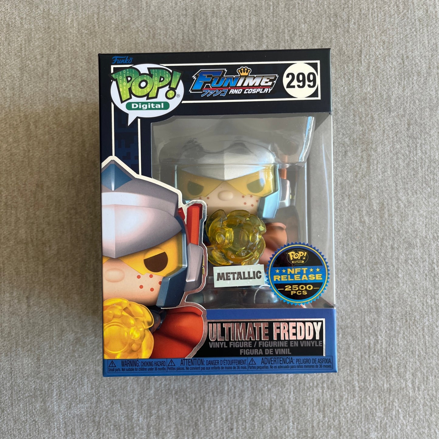 FUNIME AND COSPLAY: ULTIMATE FREDDY (2,500 PCS LIMITED) (METALLIC) VINYL FIGURE #299