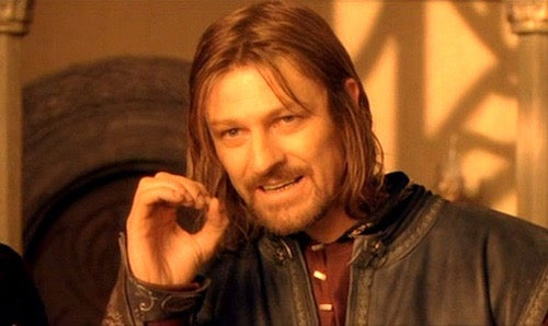 THE LORD OF THE RINGS: BOROMIR (ONE DOES NOT SIMPLY MEME) VINYL FIGURE #1709 PROTOTYPE