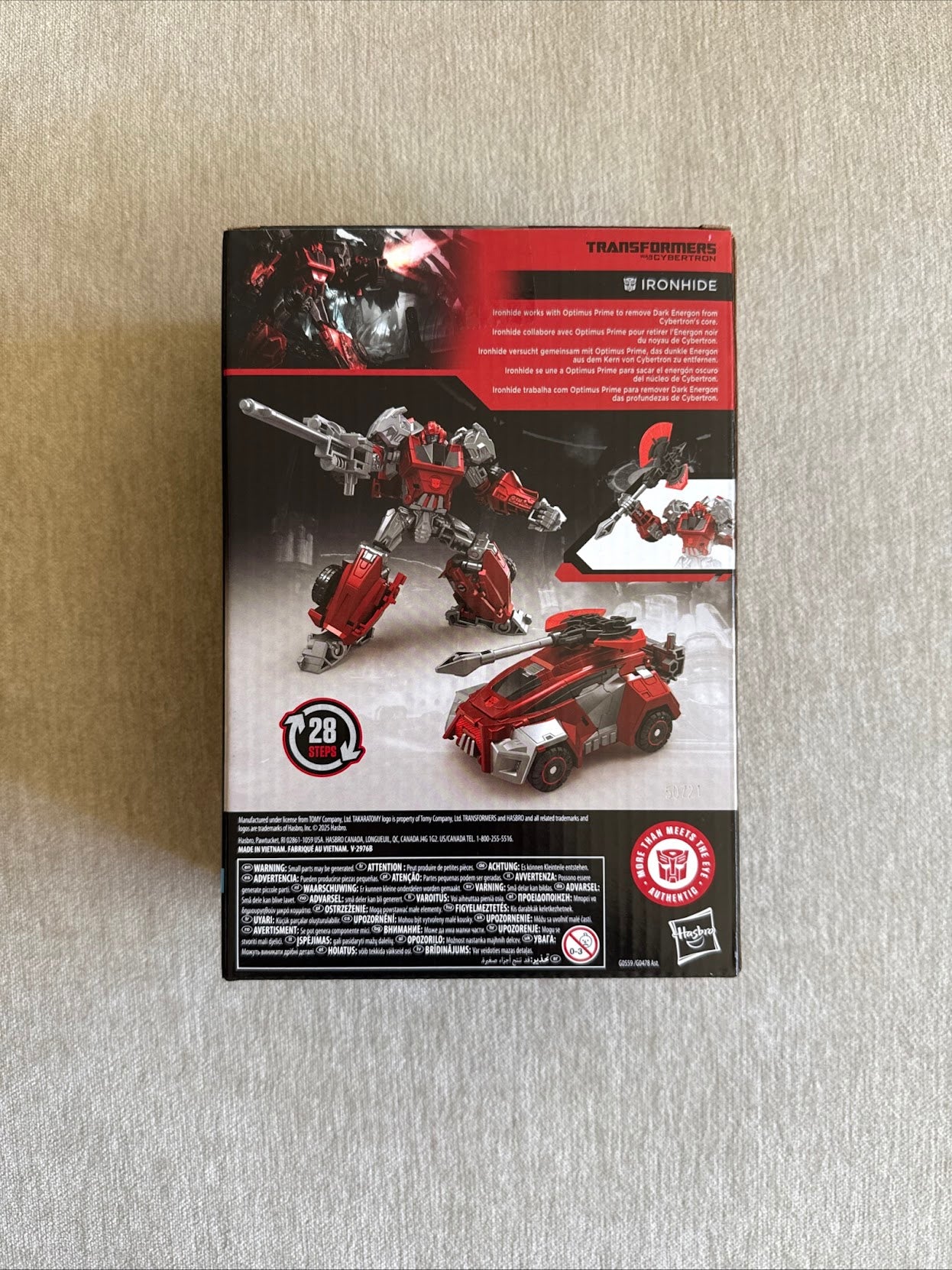 TRANSFORMERS STUDIO SERIES VOYAGER CLASS TRANSFORMERS: WAR FOR CYBERTRON GAMER EDITION IRONHIDE