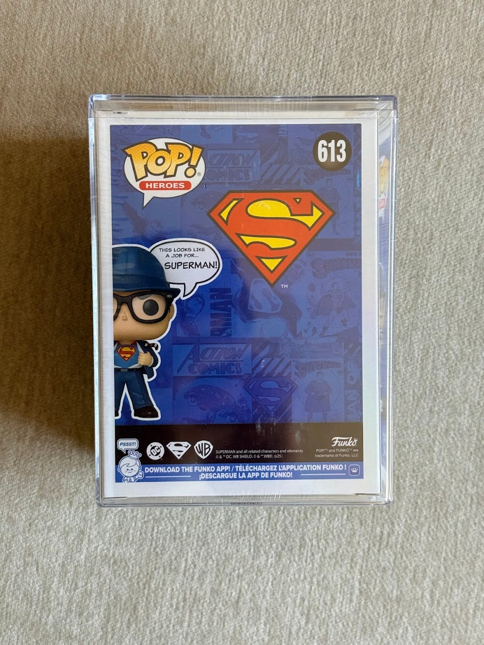 DC COMICS: SUPERMAN (THIS LOOKS LIKE A JOB FOR) ECCC (1,500 PCS LIMITED) VINYL FIGURE #613