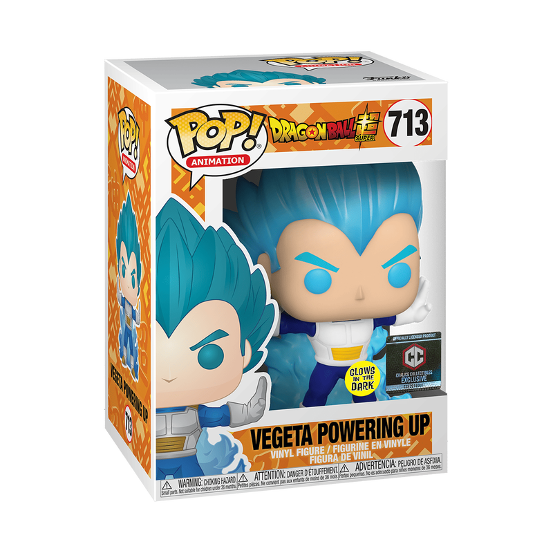 DRAGON BALL Z: VEGETA (POWERING UP) (GLOW-IN-THE-DARK) (EXCLUSIVE) VINYL FIGURE #713