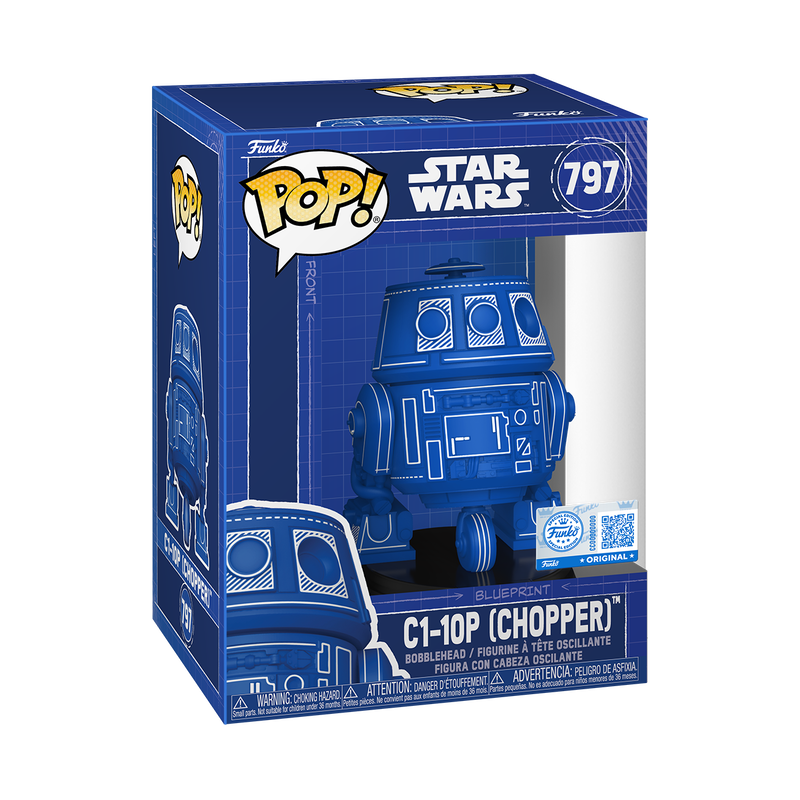 STAR WARS: C1-10P (CHOPPER) BLUEPRINT DECO (EXCLUSIVE) VINYL FIGURE #797