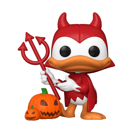 MICKEY AND FRIENDS: DEVIL DONALD WITH PUMPKIN (EXCLUSIVE) VINYL FIGURE #1446