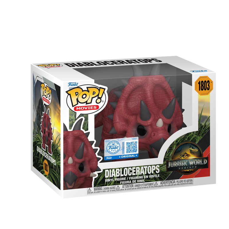 JURASSIC WORLD: DIABLOCERATOPS (EXCLUSIVE) VINYL FIGURE #1803