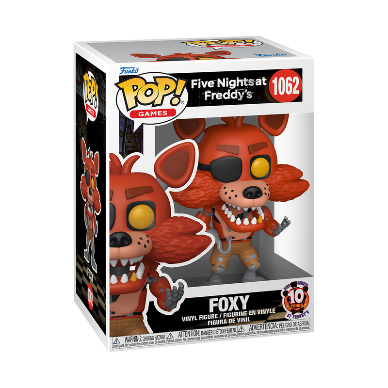 FIVE NIGHTS AT FREDDY'S: FOXY (10TH ANNIVERSARY) VINYL FIGURE #1062