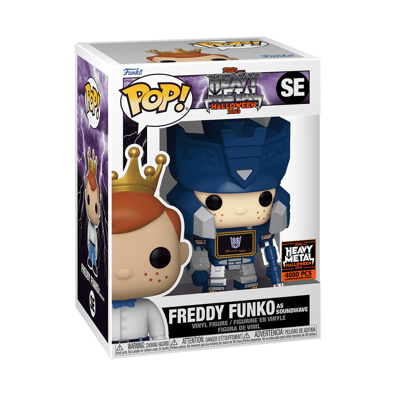 HEAVY METAL HALLOWEEN 2023: FREDDY FUNKO AS SOUNDWAVE (4,000 PCS LIMITED) VINYL FIGURE SE
