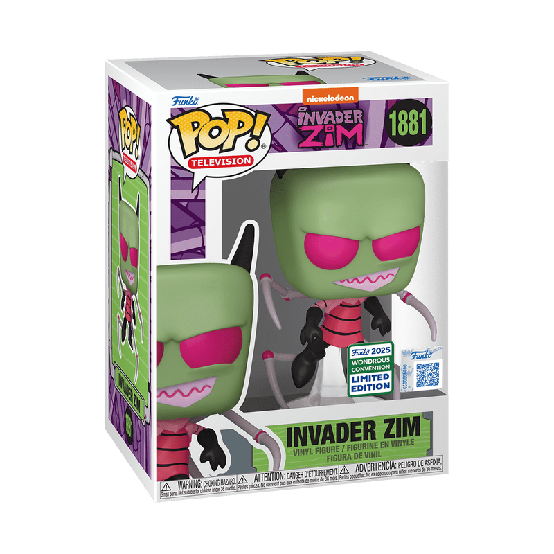 INVADER ZIM WITH IRKEN PAK LEGS (2025 WONDROUS CON LIMITED) VINYL FIGURE #1881