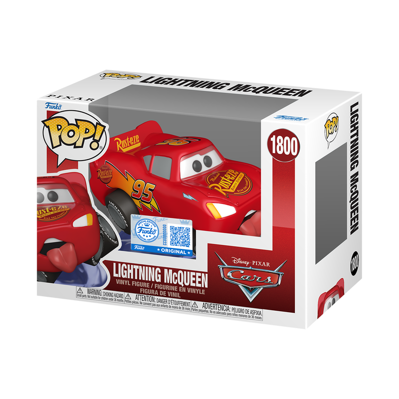 PIXAR CARS: LIGHTNING MCQUEEN (LEAPING) (EXCLUSIVE) VINYL FIGURE #1800