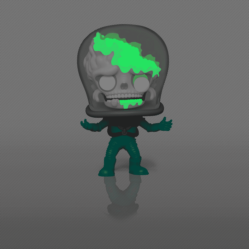 MARS ATTACKS: MARTIAN SOLDIER (GLOW-IN-THE-DARK) (CHASE) (EXCLUSIVE) VINYL FIGURE #1877