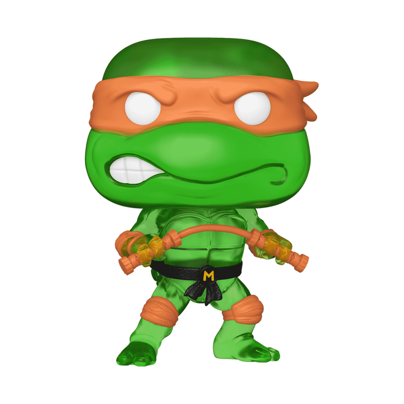 TEENAGE MUTANT NINJA TURTLES: MICHELANGELO (TRANSLUCENT GREEN) (EXCLUSIVE) VINYL FIGURE #1701