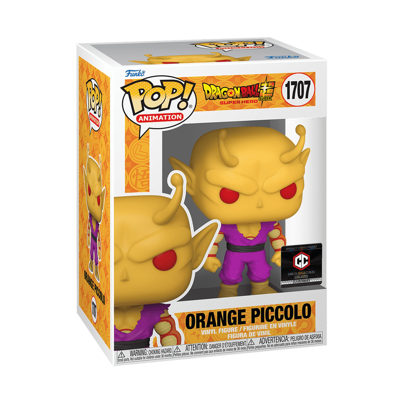 DRAGON BALL SUPER: SUPER HERO: ORANGE PICCOLO (EXCLUSIVE) VINYL FIGURE #1707