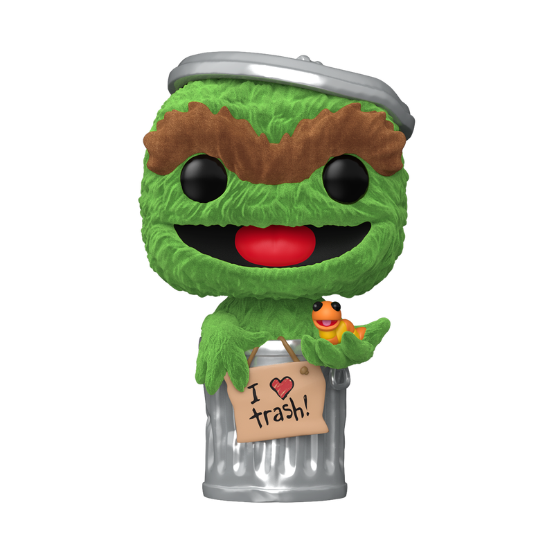 SESAME STREET: OSCAR THE GROUCH (FLOCKED) (EXCLUSIVE) VINYL FIGURE #1793