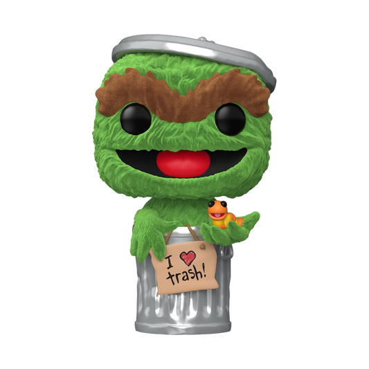 SESAME STREET: OSCAR THE GROUCH (FLOCKED) (EXCLUSIVE) VINYL FIGURE #1793