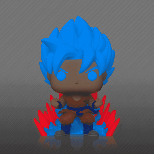 DRAGON BALL SUPER: SSGSS GOKU (KAIO-KEN) (GLOW) (EXCLUSIVE) VINYL FIGURE #1256