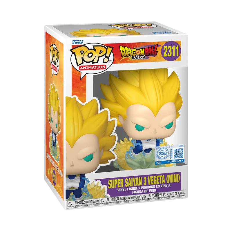 DRAGON BALL DAIMA: SUPER SAIYAN 3 VEGETA (MINI) (EXCLUSIVE) VINYL FIGURE #2311