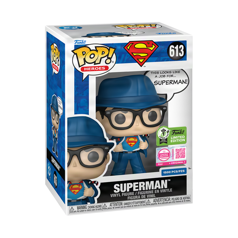 DC COMICS: SUPERMAN (THIS LOOKS LIKE A JOB FOR) ECCC (1,500 PCS LIMITED) VINYL FIGURE #613