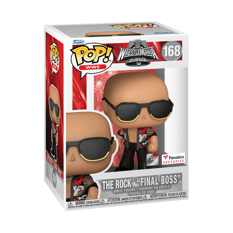 WWE: THE ROCK (FINAL BOSS) (EXCLUSIVE) VINYL FIGURE #168