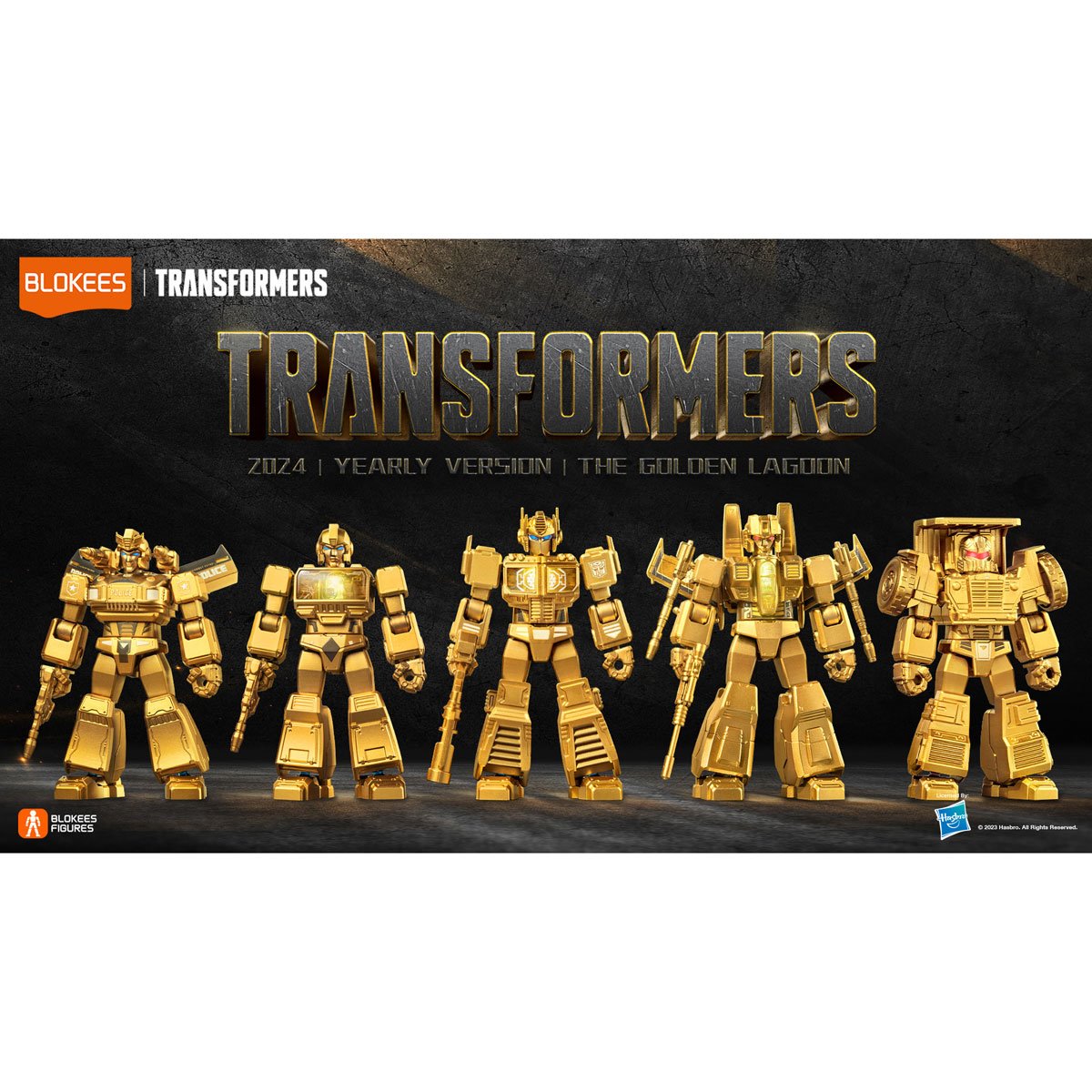 TRANSFORMERS GOLD SERIES BLOKEES LIMITED EDITION MODEL KIT BOX SET OF 5