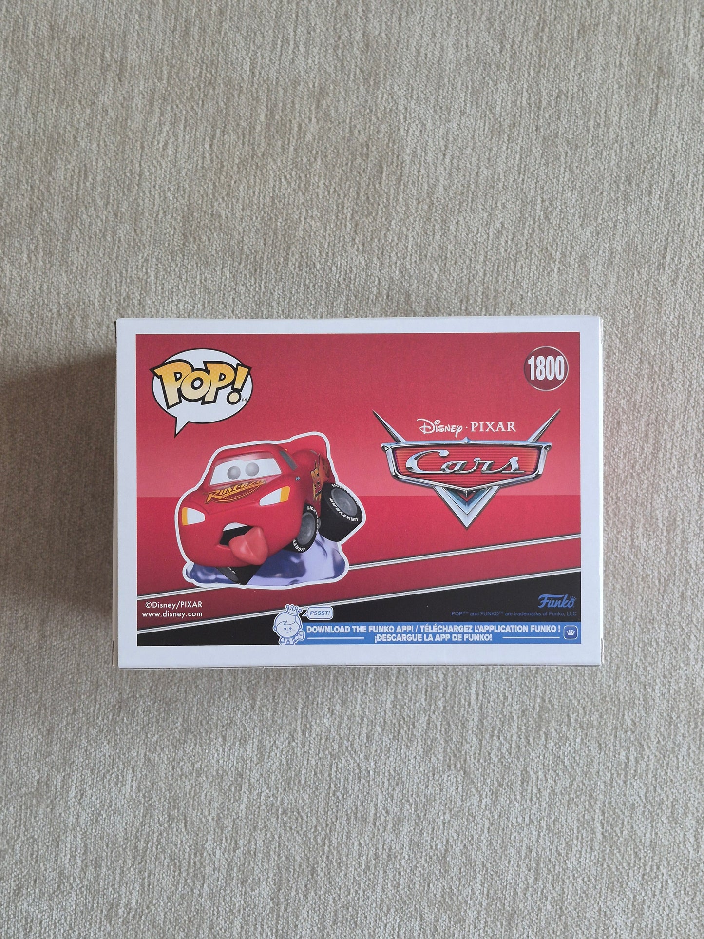 PIXAR CARS: LIGHTNING MCQUEEN (LEAPING) (EXCLUSIVE) VINYL FIGURE #1800