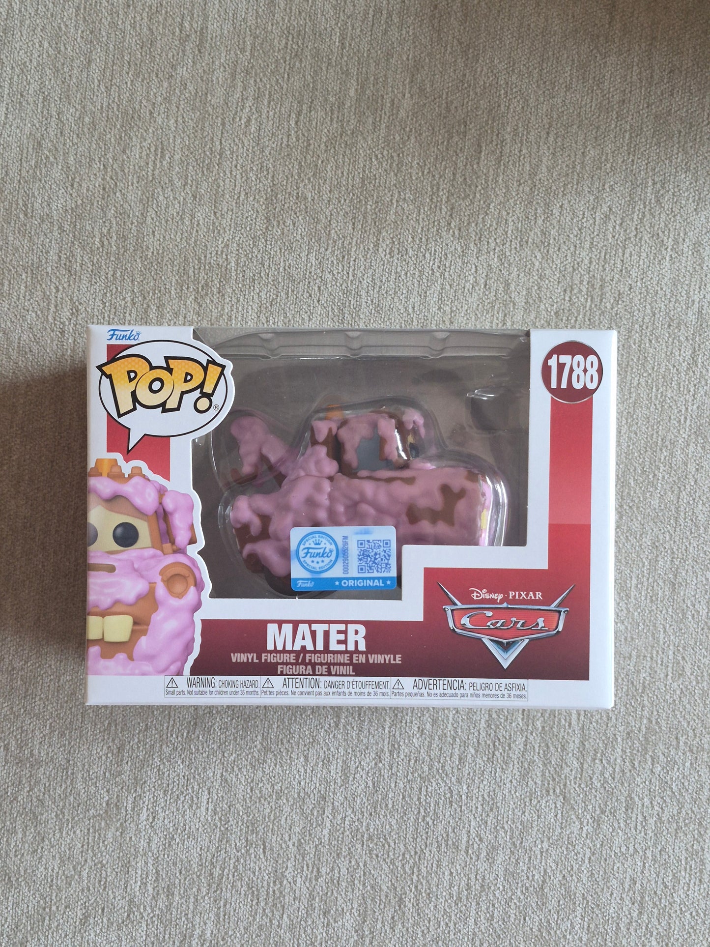 PIXAR CARS: MATER (BUBBLES) (EXCLUSIVE) VINYL FIGURE #1788